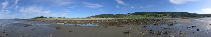 Leirområdet låg på flotte sletter ned mot Trondheimsfjorden.